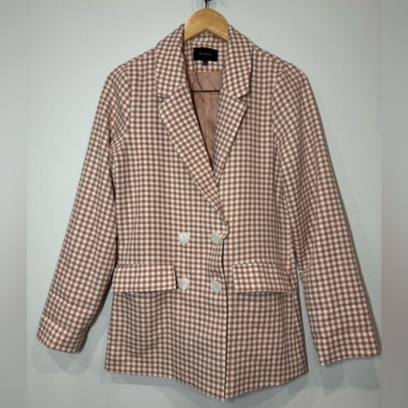 En Saison Pink Checkered Double BreastedBlazer Size S - Picture 3 of 7